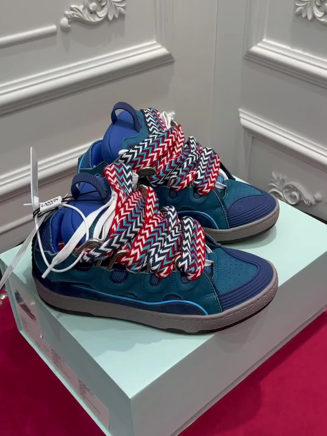 lanvin curb sneaker