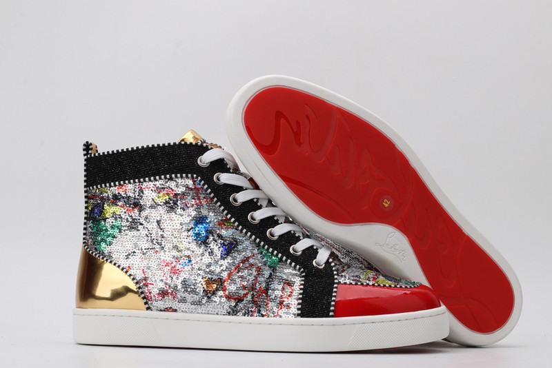 chian louin high top sneaker