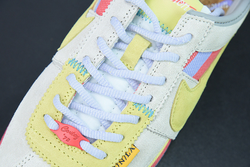 union x nike cortez yellow purple red dr1413-100