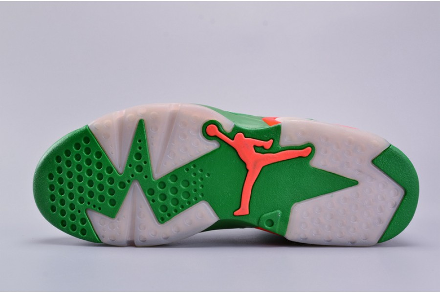 air jordan 6 retro nrg g8rd "gatorade" pine green mens aj5986-335